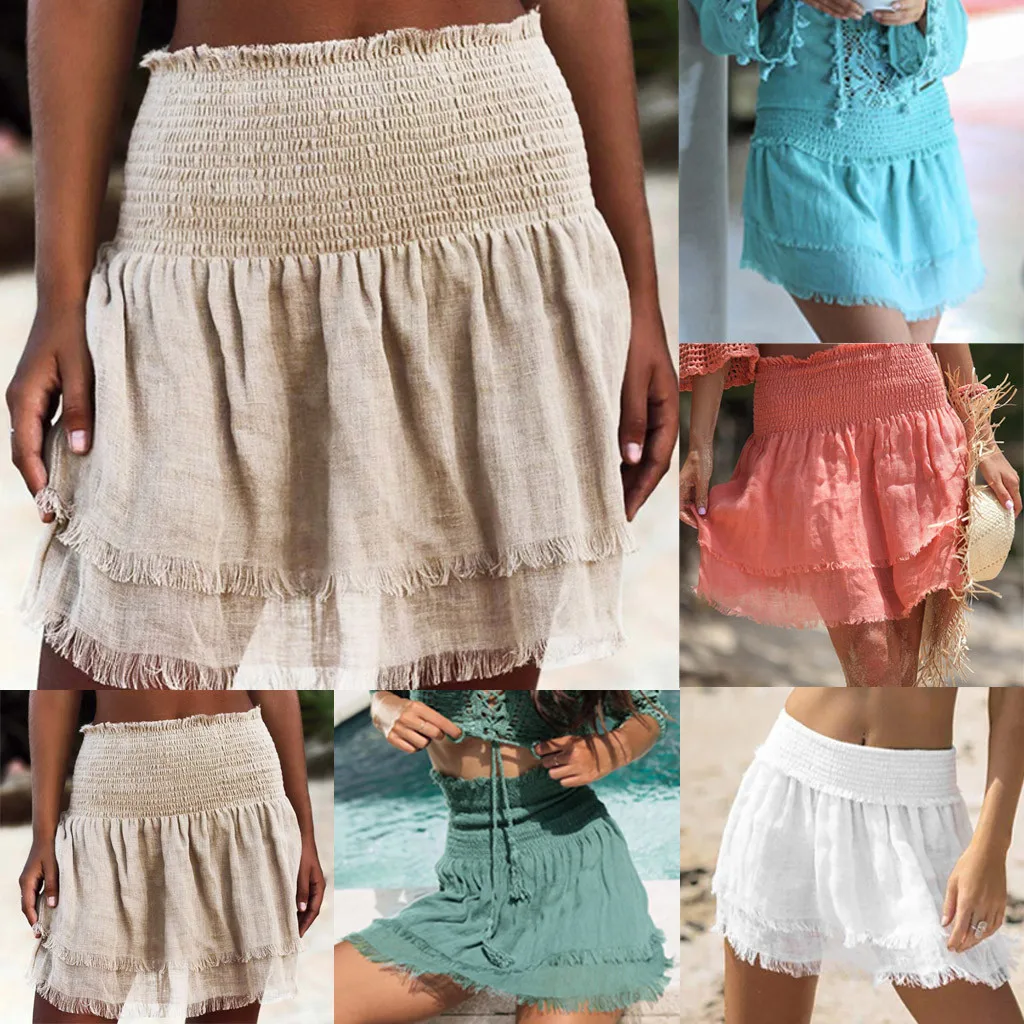 Женская накидка на бикини летняя пляжная одежда блузка с открытыми плечами