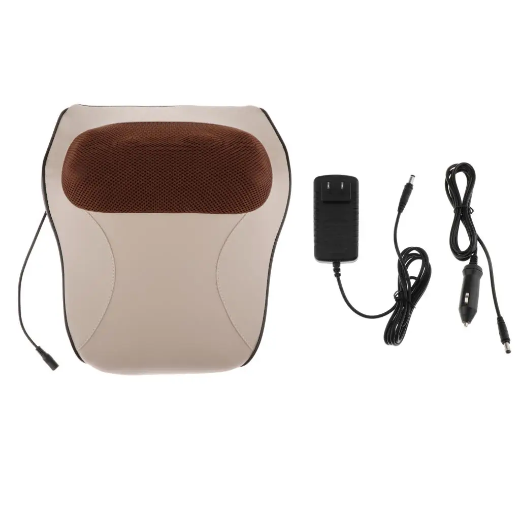 

Back Neck Massager Kneading Massage Pillow w/ Heat for Shoulders Lower Back for Home Car Multifunctional Massage Pillow Cushion