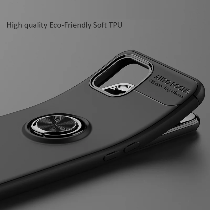 Автомобильный Магнитный чехол для Reno4 Z 5G Reno 4Z мягкий с кольцом держателем на