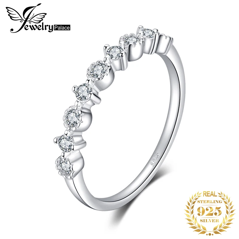 Женское кольцо из стерлингового серебра 925 пробы JewelryPalace CZ обручальное на