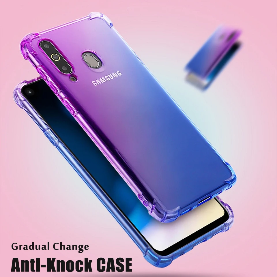 Постепенное изменение цвета для Honor 8A 8C 8S 8X чехол 9N 9i 9X прозрачная задняя крышка 10