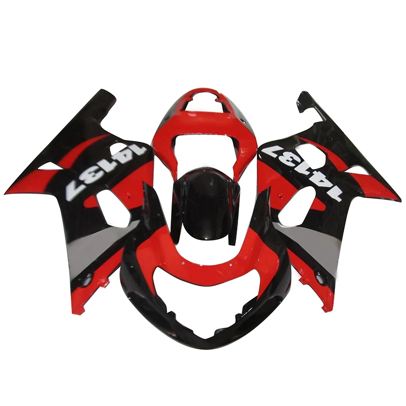 

Комплект обтекателей для Мотоцикла SUZUKI GSXR 600 750 2001 2002 2003, черные красные Обтекатели GSXR600 GSXR750 01 02 03 PL103