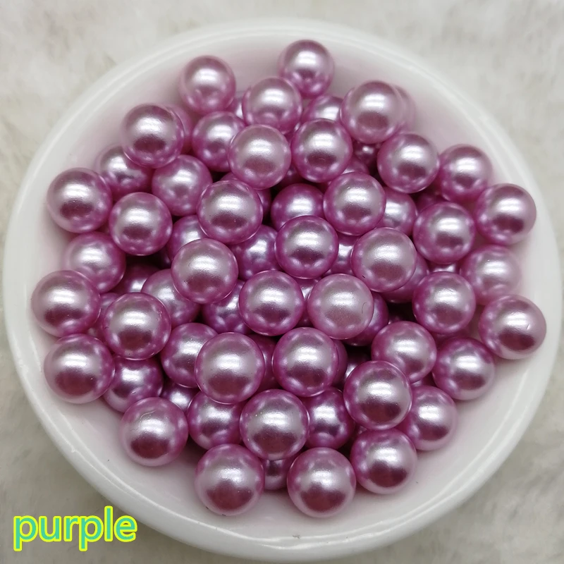 

Акриловые бусины без отверстий, круглые жемчужные бусины для самостоятельного изготовления ювелирных изделий, 4 / 6 / 8 /10 мм