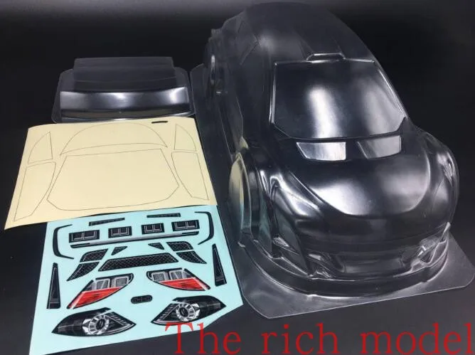 1/10 mini o n road car GTR прозрачный корпус колесная база 225 мм для Tamiya M03 M05 M06 M07 M08|Детали и