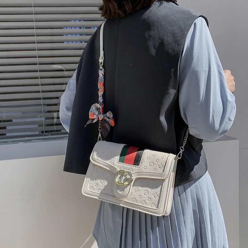 

2021 Luxury Designer Flaps Women Shoulder Bag Lady Gold Metal Chains Bag Messenger Handbag Leather Replica Brand Party Prom Bags