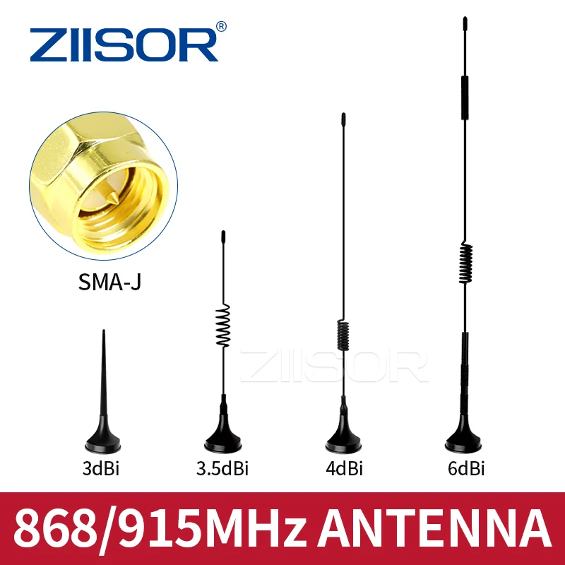 Антенна Lora 868 МГц Wi Fi 915 Дальняя антенна для интернет связи 900 м магнитная с
