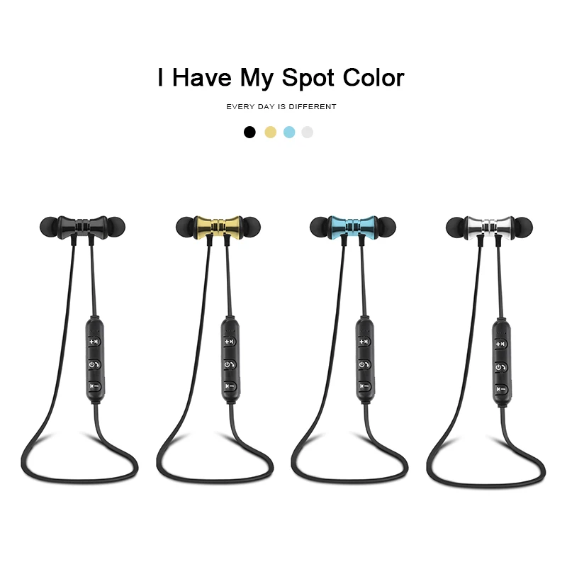

NEW Magnetic Bluetooth Earphone Sport Wireless Headphone Bluetooth Headset Handsfree Earbuds With Mic For Huawei Xiaomi Samsung