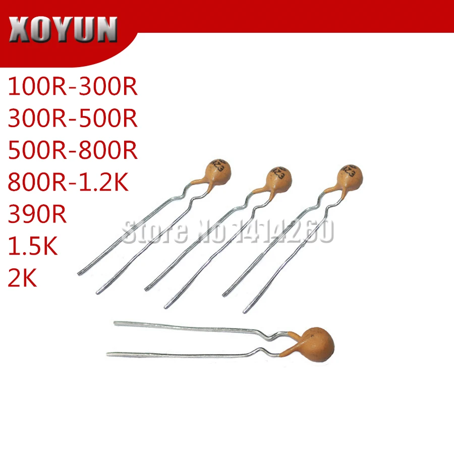 50 шт. Mosleader 3 мм PTC MZ3 100R 300R 500R 800R 1.2K 390R 1 5 K 2K|Резисторы| |