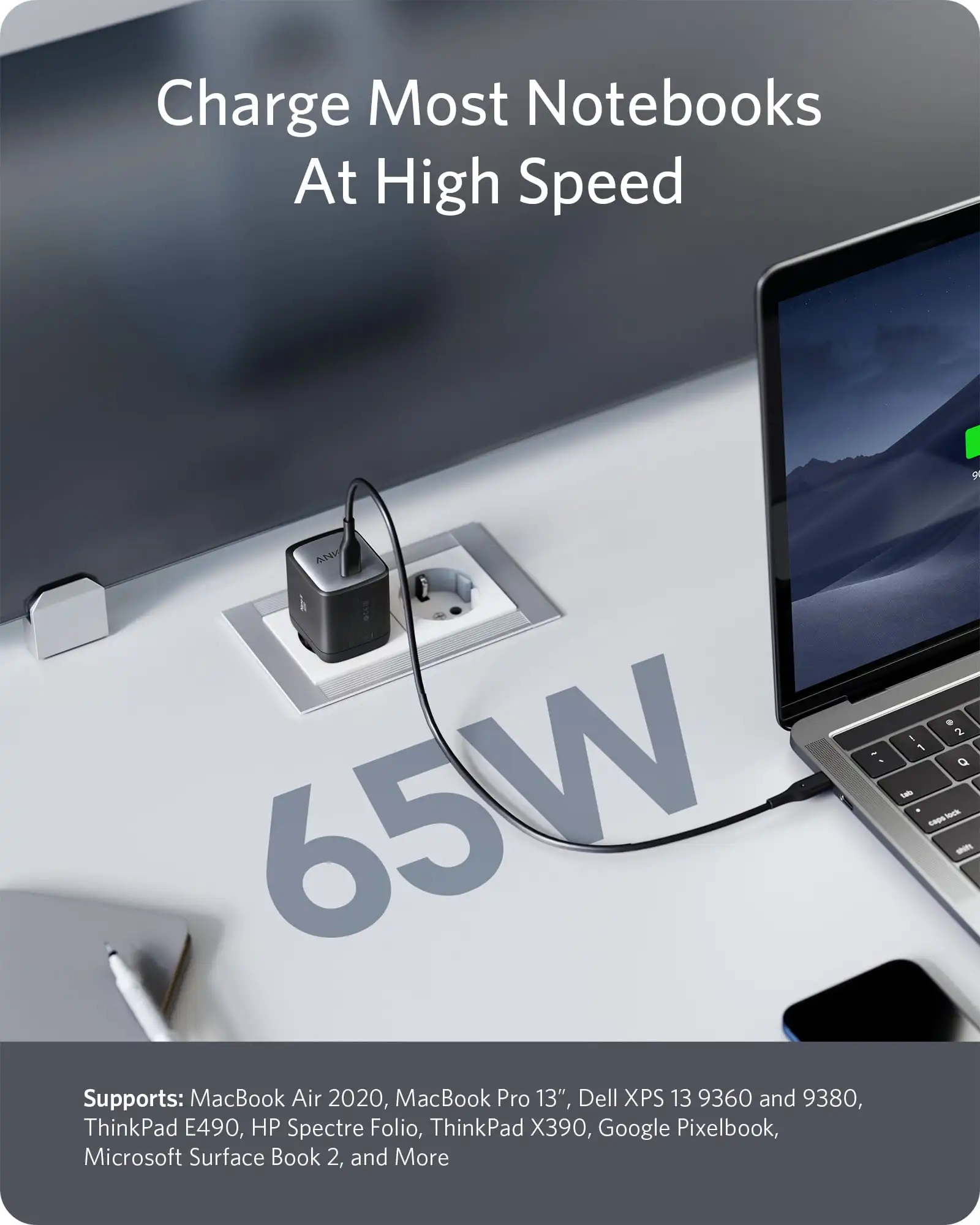 usb c charger 65w gan ii charger anker nano ii pps fast charger adapter for macbook proair galaxy s20s10 free global shipping