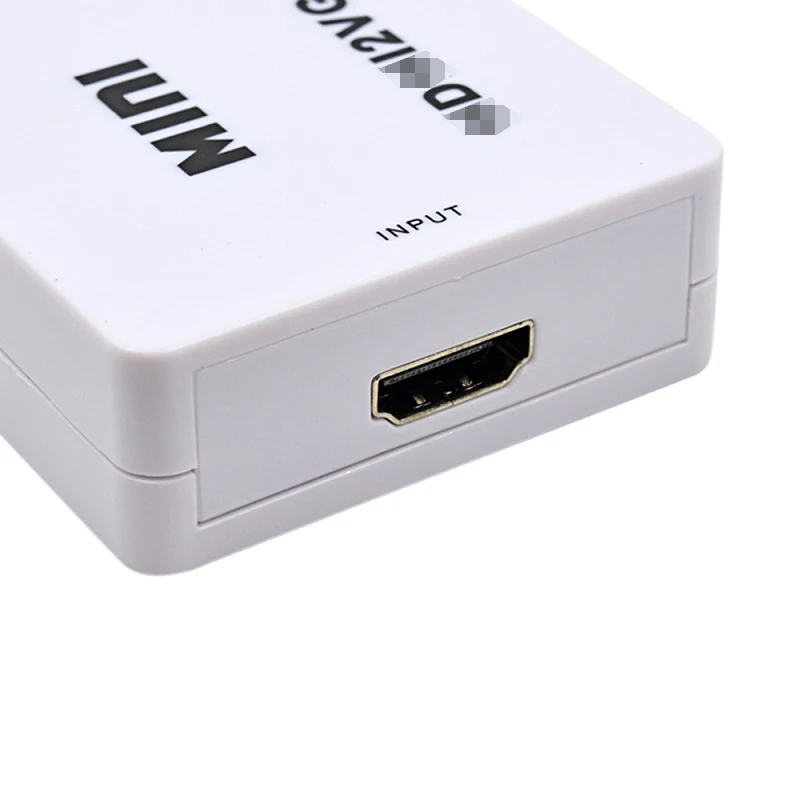 Прохладный DIER мини совместимому с HDMI к VGA адаптер compatible2VGA конвертер цифро аналоговый преобразователь HD 1080p