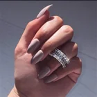 Женское кольцо с белым кристаллом AAA из циркония, изысканное Свадебное обручальное кольцо, ювелирные изделия, аксессуары для рук