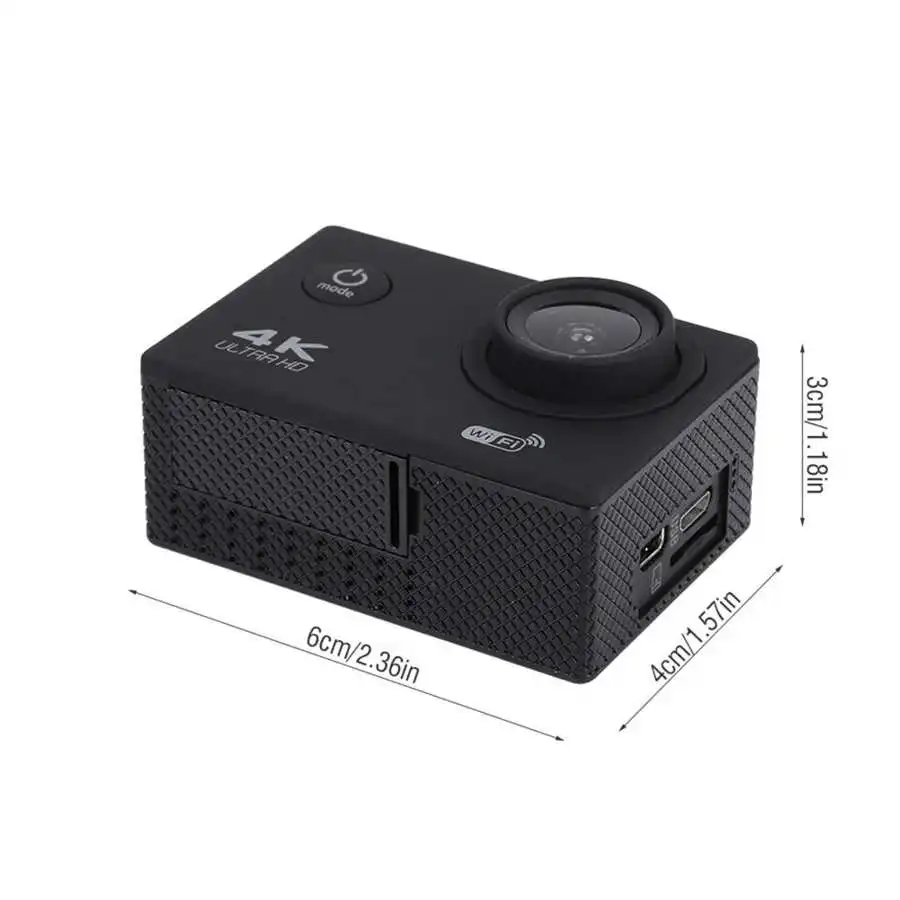 2 дюйма 4K HD экшн Камера с Водонепроницаемый чехол Портативный видеокамера