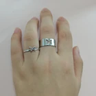 Трендовые золотые кольца для мужчин и женщин парные кольца для влюбленных набор дружбы помолвки Свадебные Открытые Кольца 2021 ювелирные изделия