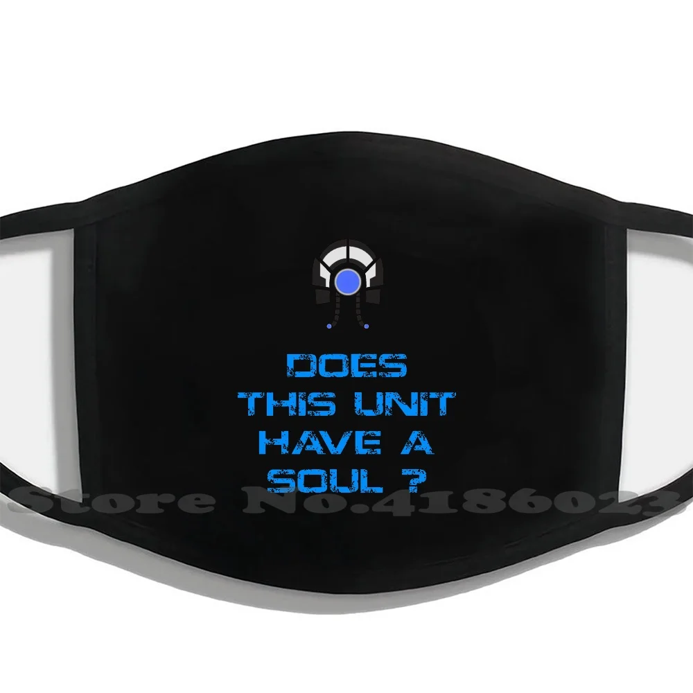 

Mass Effect - Legion : Does This Unit Have A Soul  Printed Washable Breathable Reusable Cotton Mouth Mask Mass Effect Legion