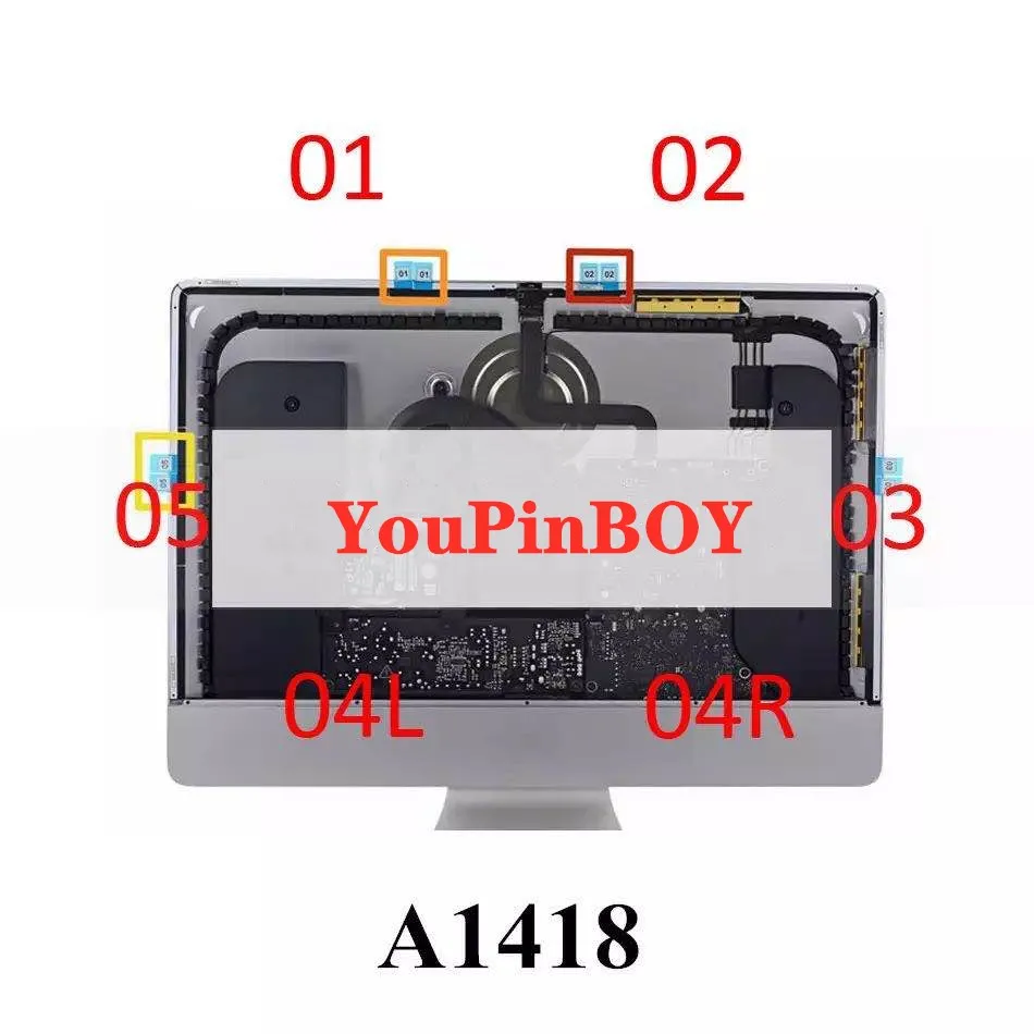 100 компл./лот Фирменная Новинка ЖК-дисплей Экран дисплея клейкая лента для Apple iMac 21