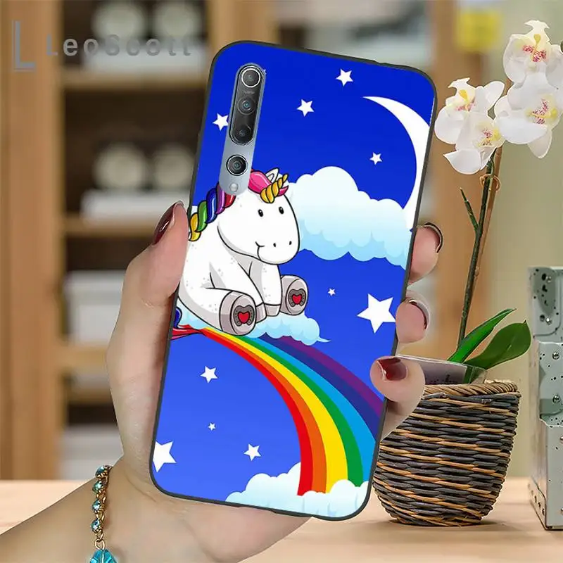 

Rainbow Unicorn horse Phone Case For Xiaomi Redmi 7 8 9t a3Pro 9se k20 mi8 max3 lite 9 note 9s 10 pro