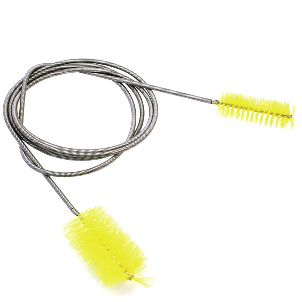 

Spring Fish Tank Cleaning Tool Pipe Pet Supplies Double Head Pump Metal Filter Flexible Aquarium Brush