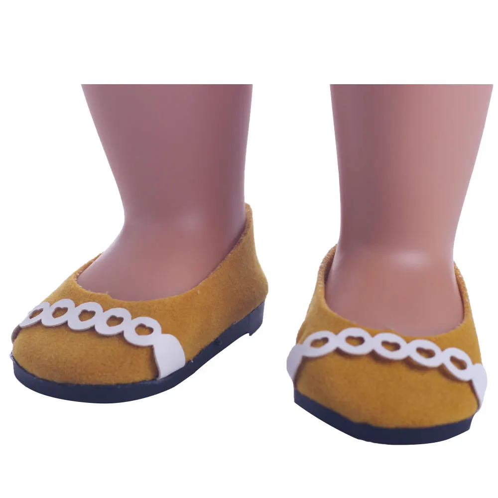 Обувь для кукол Симпатичные Блестящие стильные кожаные туфли 18 дюймовых