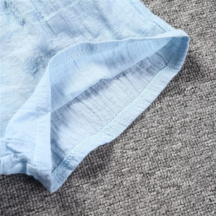 Детские летние хлопковые брюки повседневные облегающие Короткие штаны для