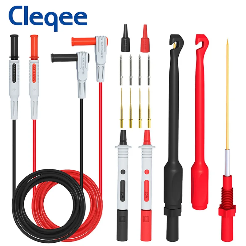 Мультиметр Cleqee P1033B комплект измерительных щупов с 4 мм банановыми разъемами щупы