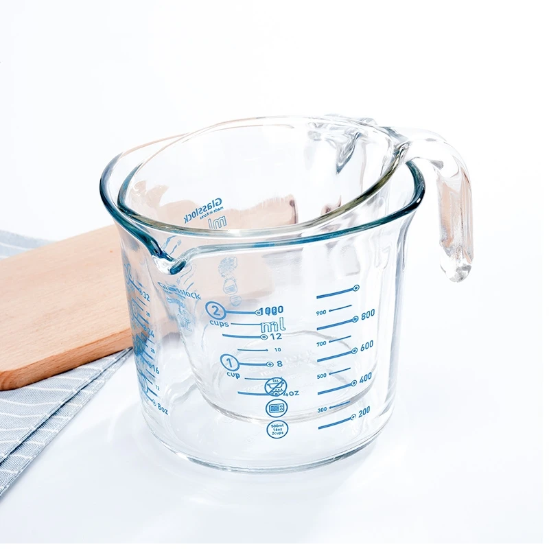 500/1000 мл Прозрачный Градуированный термостойкий мерный стаканчик стакан для
