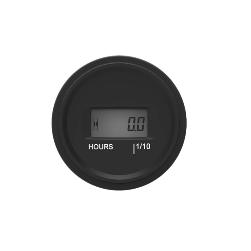 Lcd круглый счетчик часов Кварцевый Dc4.5V-90V для вилки тележки лодка тракторный