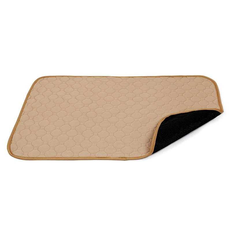 Beige Коврик для мочи для домашних животных, прочный водопоглощающий защитный коврик для подгузников, Водонепроницаемый моющийся многоразовый Тренировочный Коврик для кроликов, кошек, щенков - Цвет: Beige