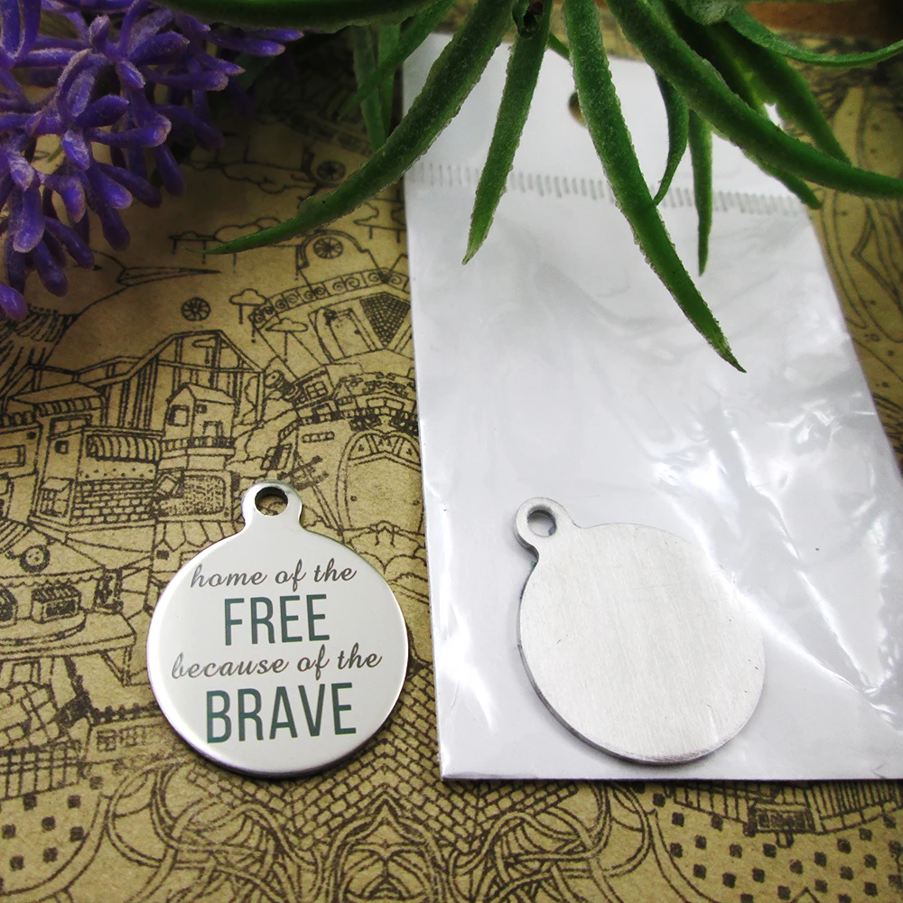 Подвески из нержавеющей стали Дом свободный украшения для ожерелья и браслета