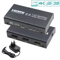 hdmi 2 0 splitter 2 way 4k60hz yuv 444 hdr smart splitter box 1 in 2 out hdcp 2 2 hdmi switcher for xbox ps4 hdtv projector