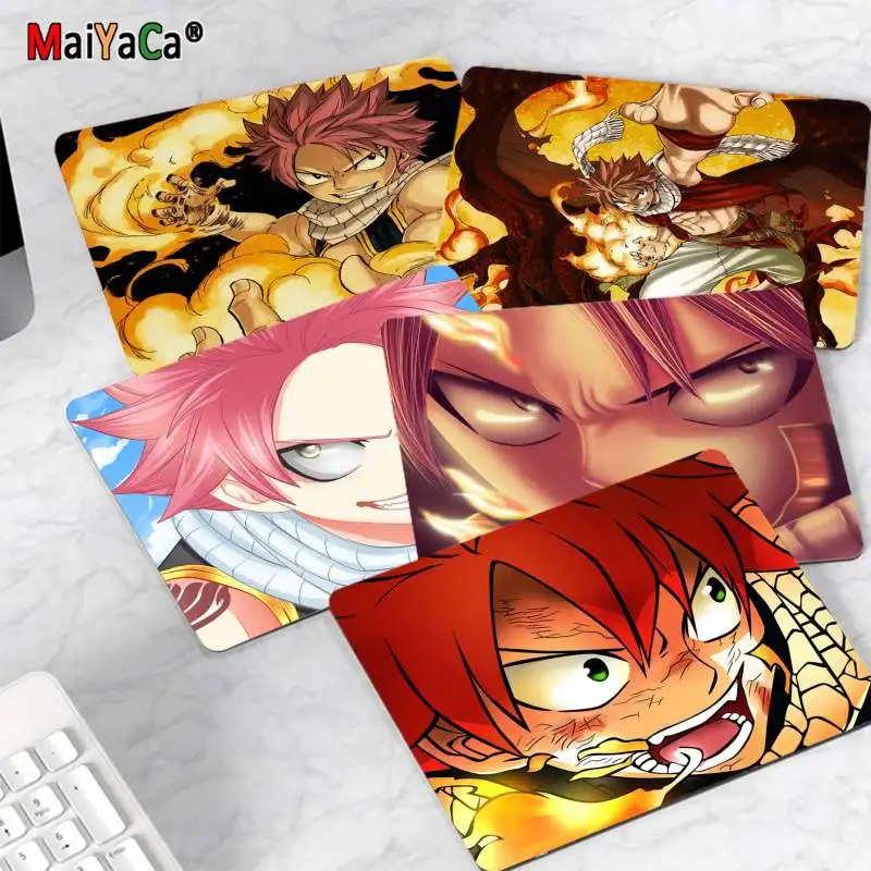 

MaiYaCa Vintage Cool Fairy Tail Natsu Dragneel Fire Dragon Son Computer Gaming Mousemats Top Selling Wholesale Gaming Pad mouse