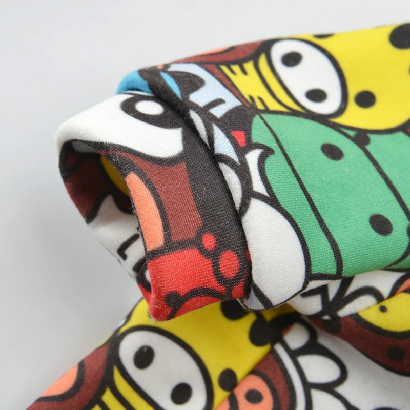 Зимние толстовки с капюшоном для собак пальто принтом животных куртка щенков