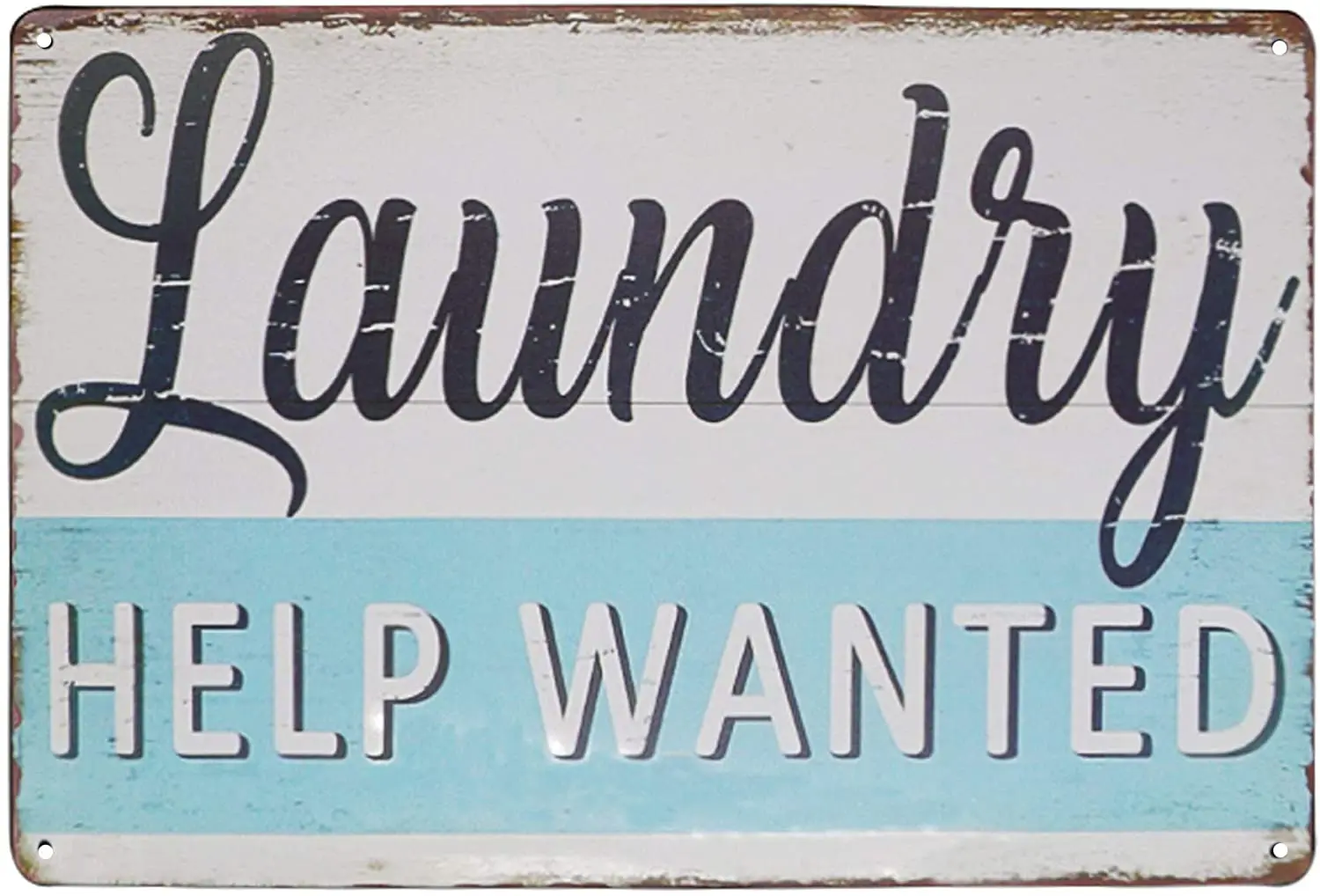 

Laundry Help Wanted Vintage Farmhouse Laundry Room Sign Country Wall Decor Wash Room Signs Wall Home Decor Art Signs 8X12Inch