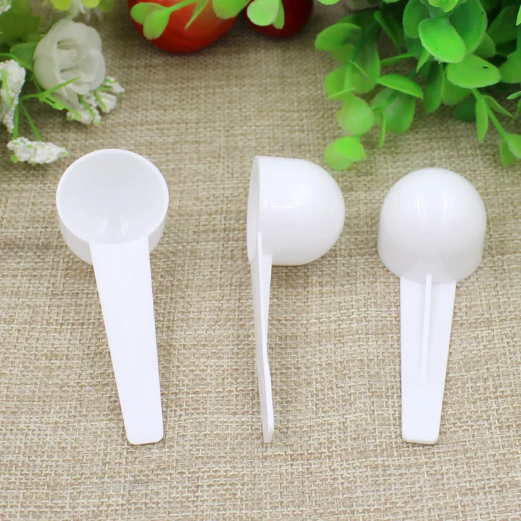 Fashion Professional White Plastic 5/10 Gram 5G 10G Scoops Spoons for Food Milk Washing Powder Measuring | Дом и сад