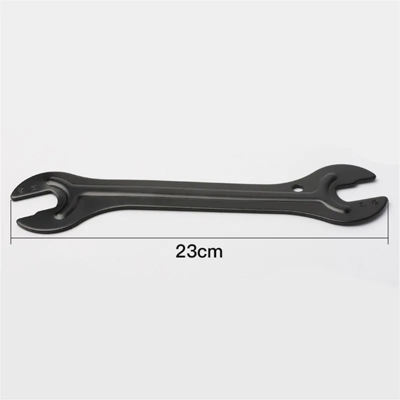 

1pc Bike Hub Cone Spanner Tool Black Carbon Steel Bike Cycle Head Open End Axle Hub Cone Wrench Spanner Bicycle Repair Tool