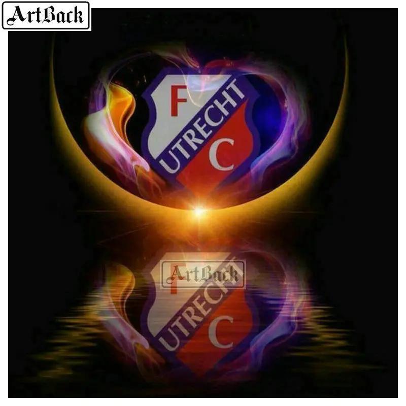 ARTBACK 5d алмазная картина ajax, Голландская футбольная команда, значок, полный квадратный 5d Алмазная мозаика ajax kids - Цвет: G
