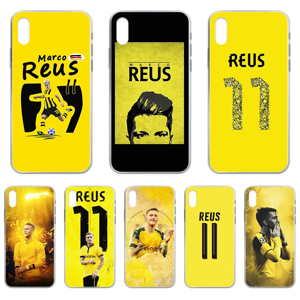 Marco Reus German team football Etui Transparent Phone Case For iphone 4 4S 5 5C 5S 6 6S PLUS 7 8 X XR XS 11 PRO SE 2020 MAX | Мобильные