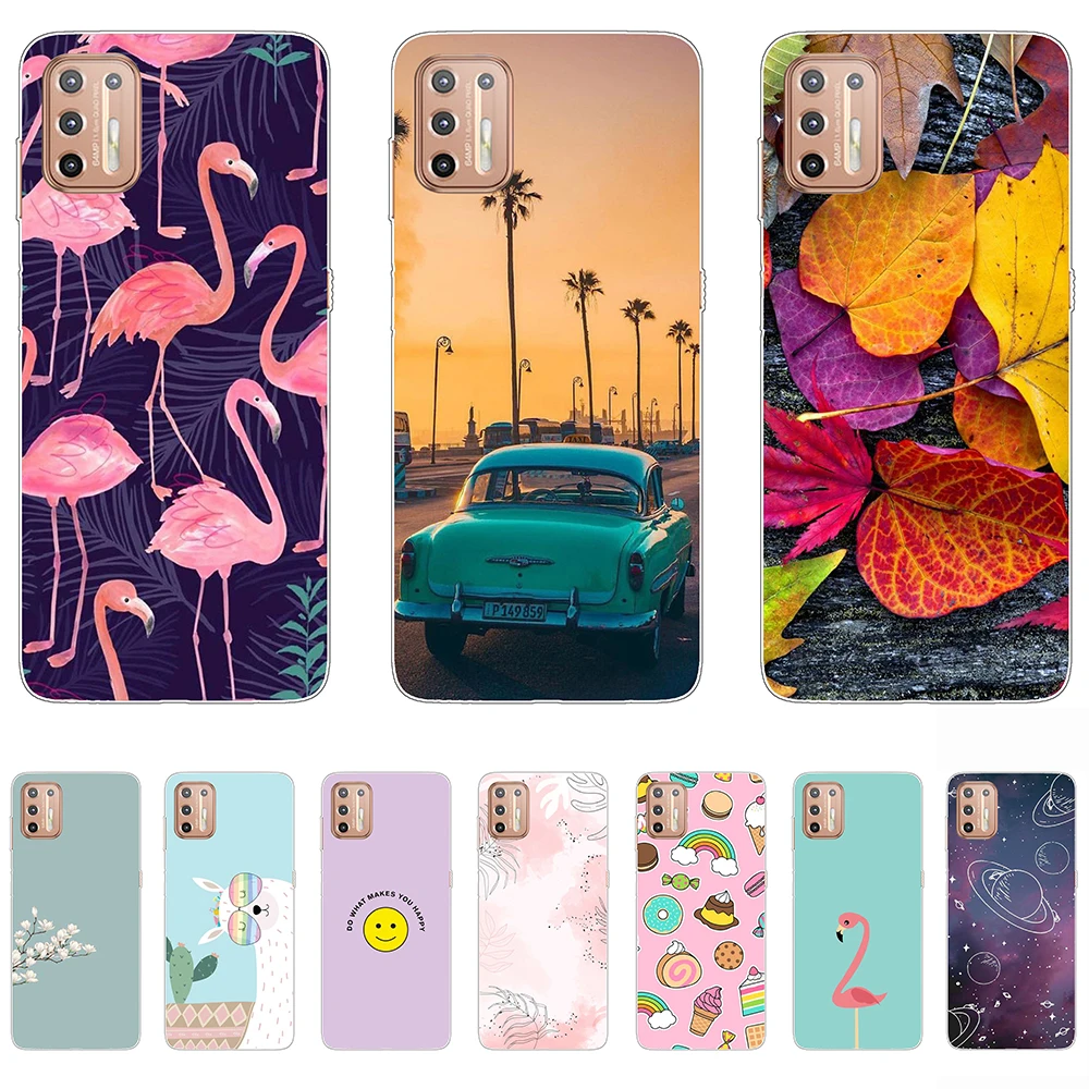 Case for Motorola G9 Plus Cute Unicorn Soft Silicon Clear 6.81" Women's Shell Phone Case Full Protection Shockproof Back Cover