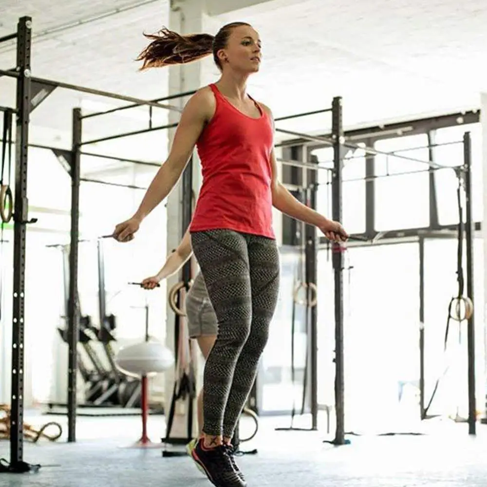 Скоростной Скакалка для фитнеса Регулируемая Веревка тренировок бокса MMA