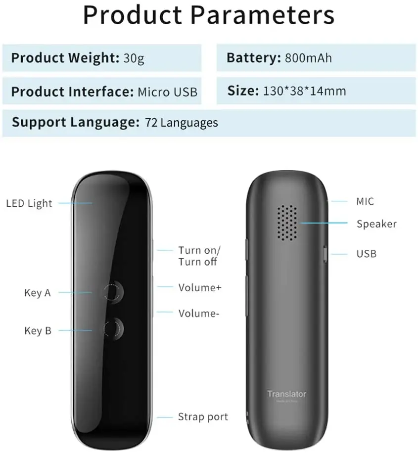 Язык переводчик устройства в режиме реального времени 2 полосная переводы