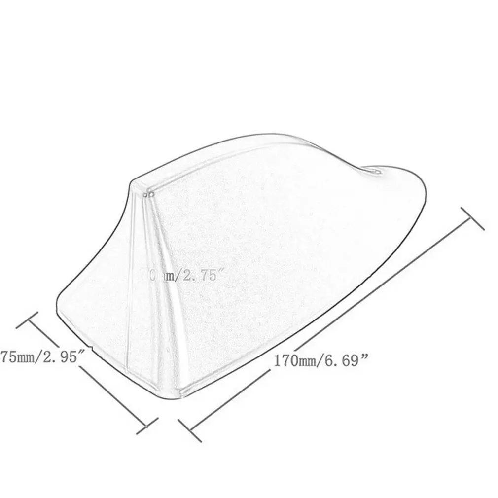 

Car Decoration Shark Fin for Antenna With Signal Radio Dedicated For Antenna Roof Tail For Antenna Modification Without Punching