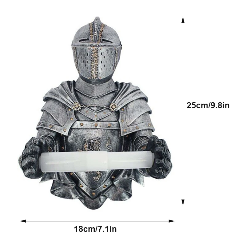 

A Knight to Remember Gothic Bath Tissue Holder Bathroom Toilet Paper Holder VJ-Drop