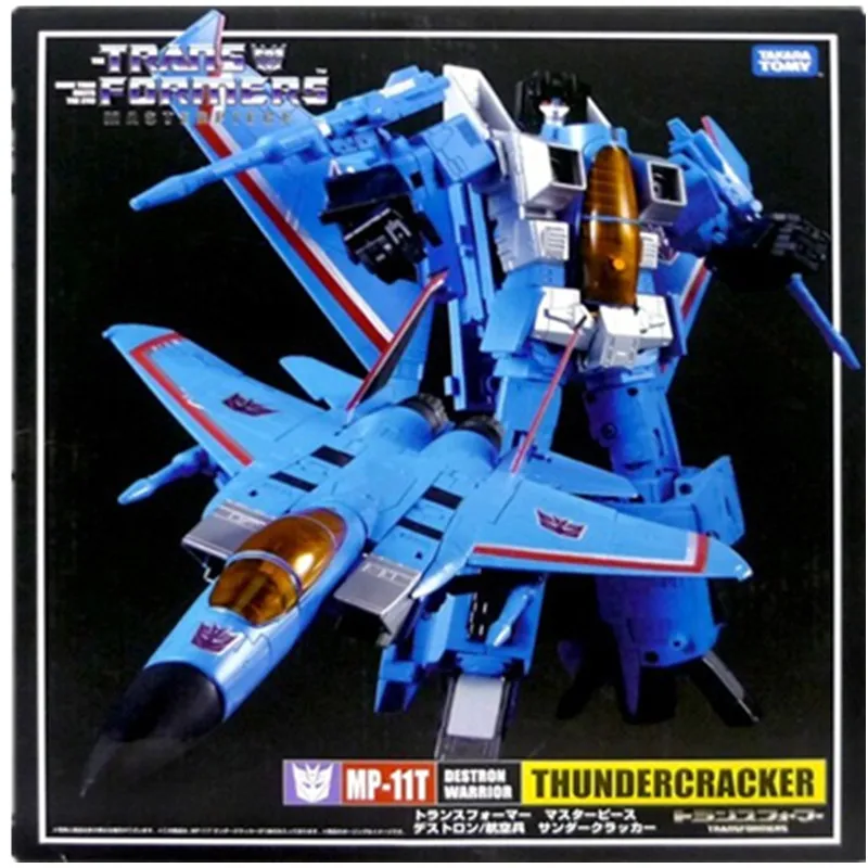 

Takara Tomy Transformers Masterpiece MP-11T 40CM Thundercracker Destron Warrior Jet 17 KO Figure Model Children Gift Toys