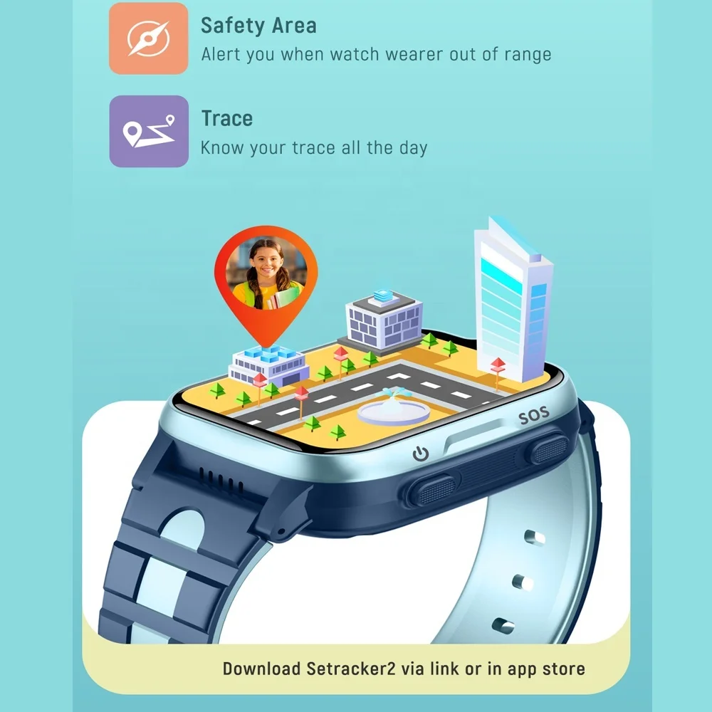 Детские Смарт-часы Xiaomi 4G с видеозвонком детский фитнес-браслет Wi-Fi часы