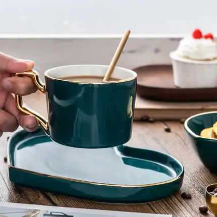 Креативная чашка и блюдо для завтрака набор тарелок одного человека десертная