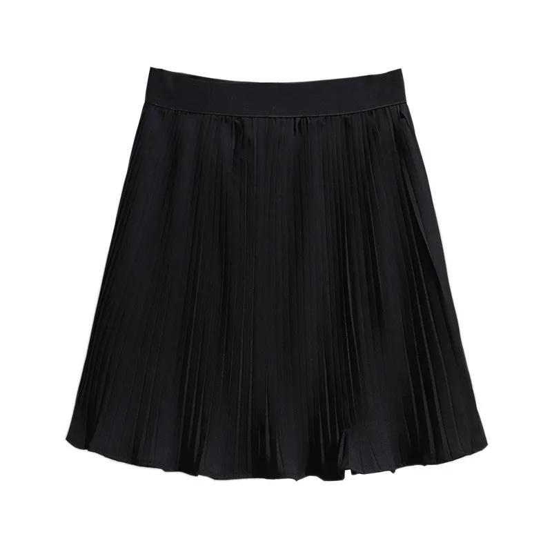 

New 2021 Ladies Summer Plus Size Mini Skirt For Women Large Casual Loose A-line Fold Chiffon Skirts 3XL 4XL 5XL 6XL 7XL