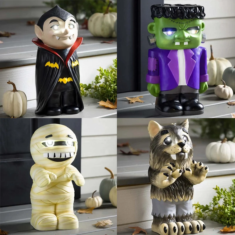 

Домашняя уличная полимерная статуя мамы в стиле короти украшение на Хэллоуин креативная фигурка волк вампира аксессуары для домашнего дек...