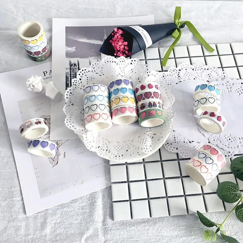 Любовь Сердце торт весенний медведь Сделай Сам Скрапбукинг Украшение скотч