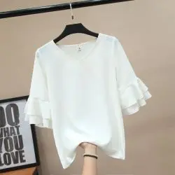 

Fashion Logo Printing T Shirts Women's Short black black Sleeve Fashion 100% cotton Female T-Shirts