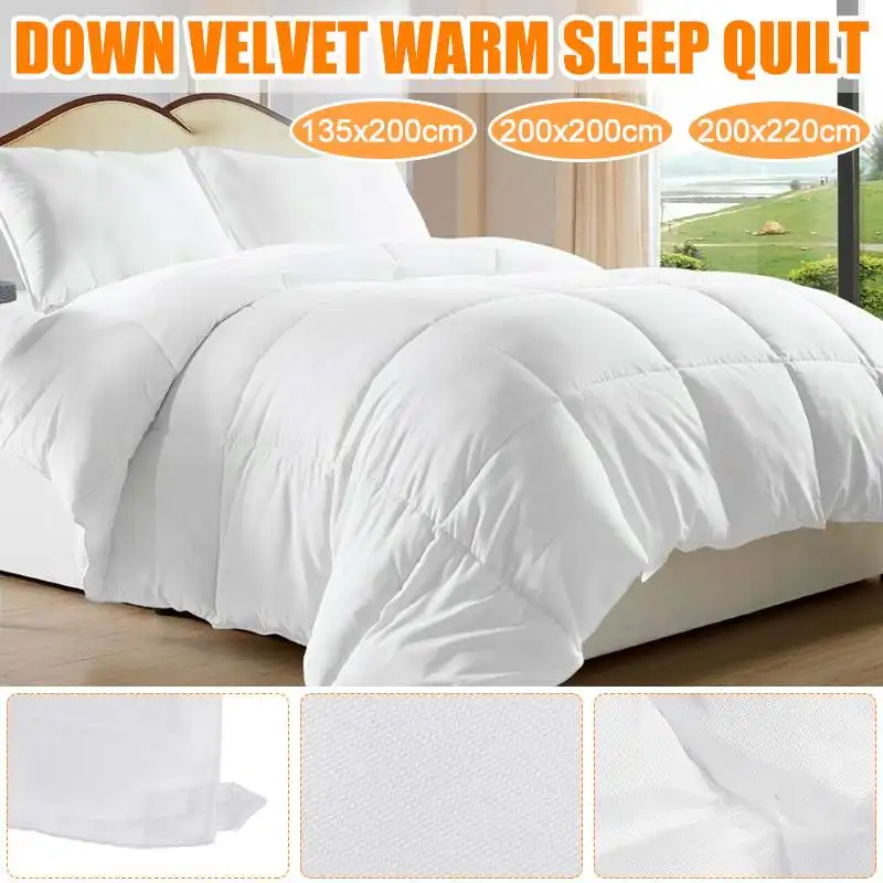 

Autumn Winter Thicken Warm Quilt Blanket Double King Queen Bed Cover Bedding Soft Quilted Printed Comforter Home Hotel Duvets