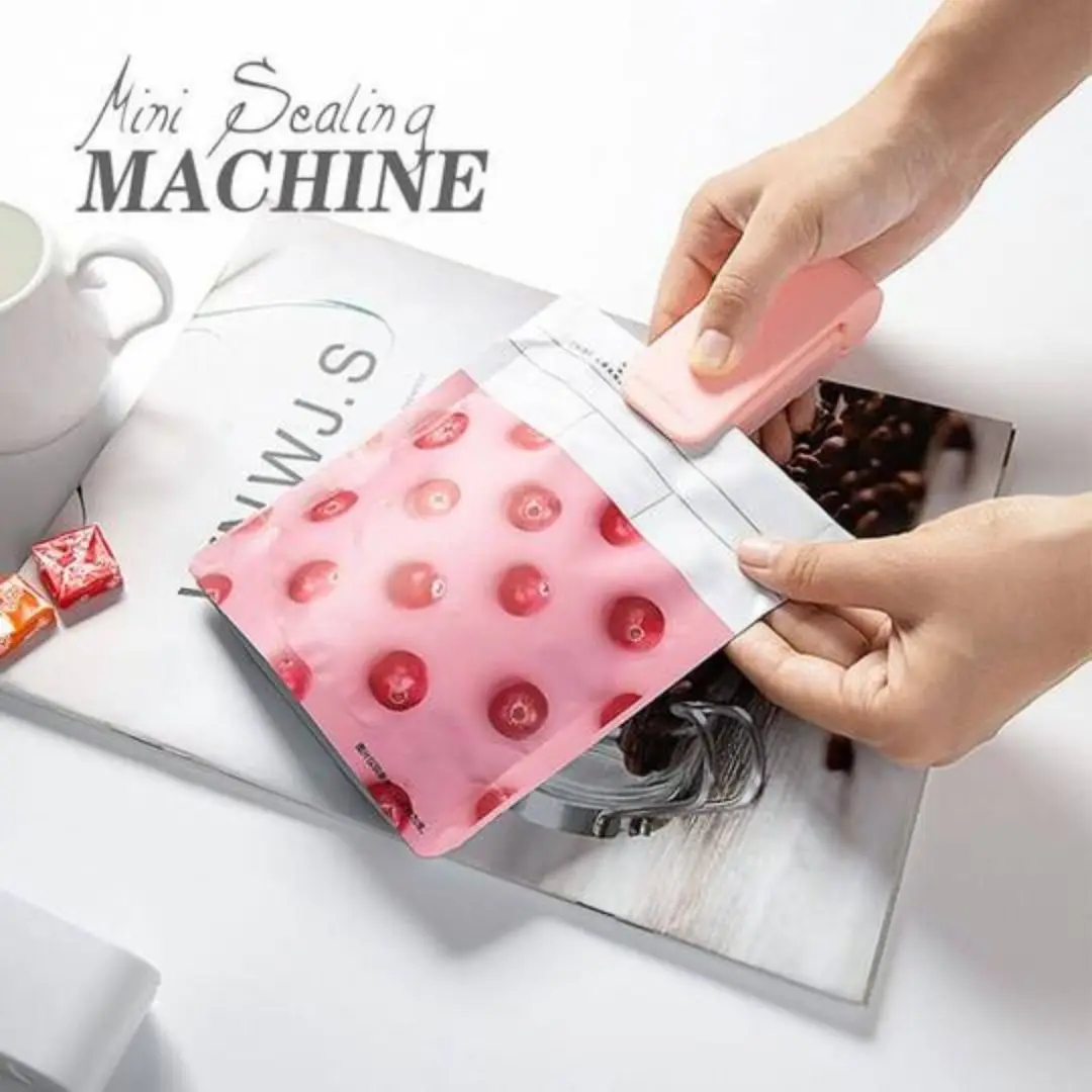 

✨Family essentials✨Mini Sealing Machine Sealing Machine Portable Household Home Plastic Food Snacks Bag Heat Tool Storage Sealer